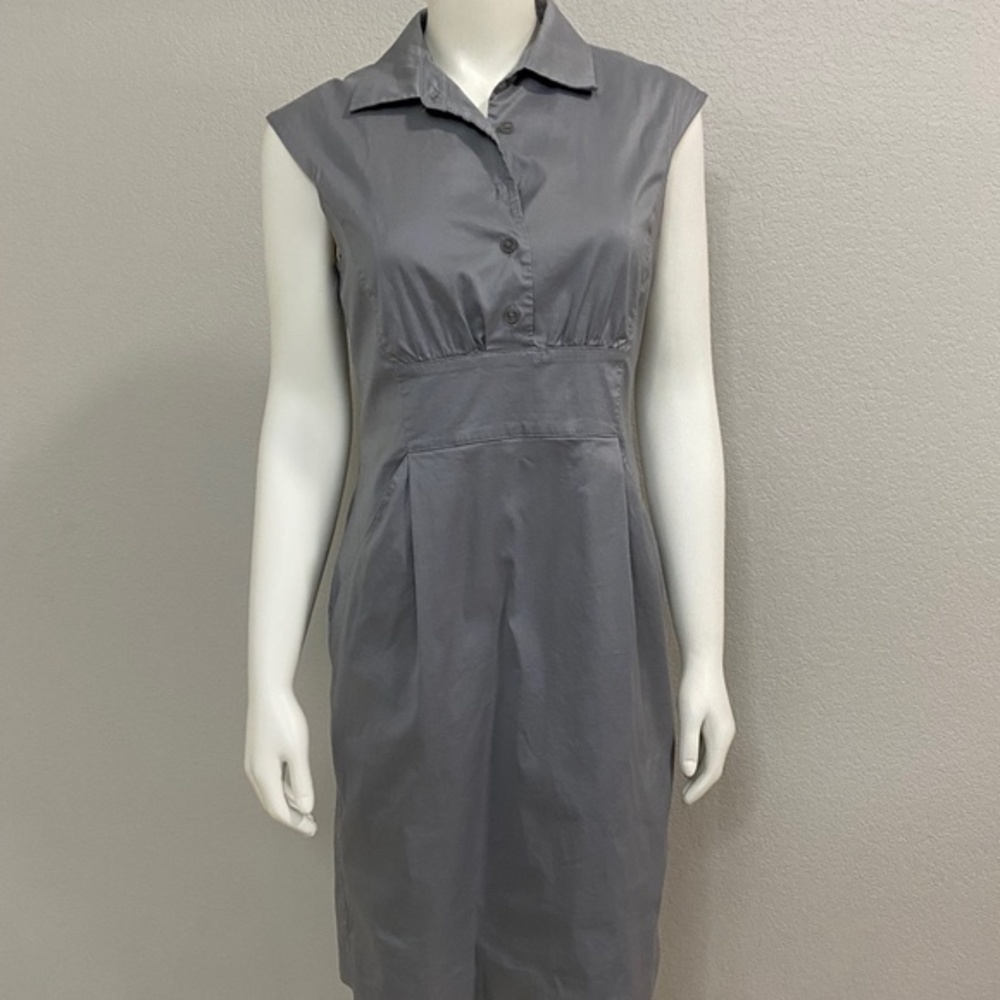 Ann Taylor Grey Sheath Dress.